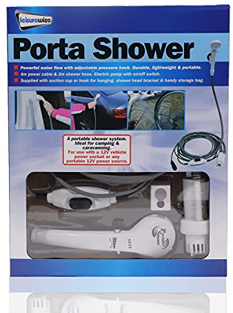 Streetwize - 12V Portable High Pressure Shower, Electric Shower - Portable Washer, Water Pump, Camping Shower (SWSHO)
