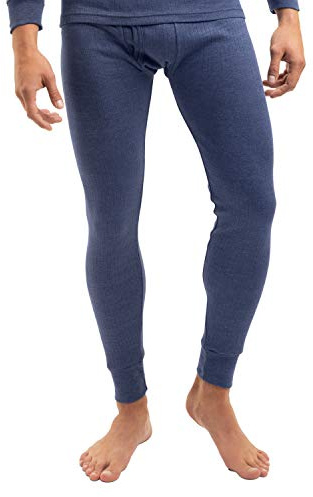 Collant thermique original MT® thermique pour homme - Chaud, doux et respirant grâce à des fibres climatisées - Qualité Celodoro, taille M-3XL - Bleu - Large