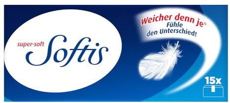 Softis 4-lagige Taschentücher | 300 Päckchen Einweg-Taschentücher (30 x 10) | Dermatologisch getestete Hautfreundlichkeit | Seitliche Öffnung zur hygienischen Tuchentnahme | FSC®-zertifiziert