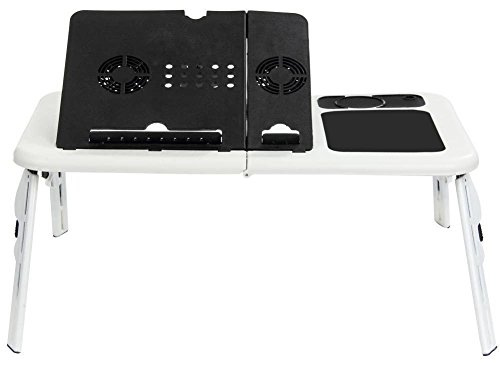 TEMPO DI SALDI Mesa de PC Plegable para Ordenador portátil, Tableta, Mesa con Ventiladores
