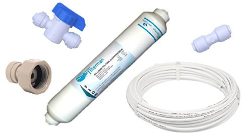 Kit filtre à eau universel pour réfrigérateur américain (raccords + tuyau + filtre)