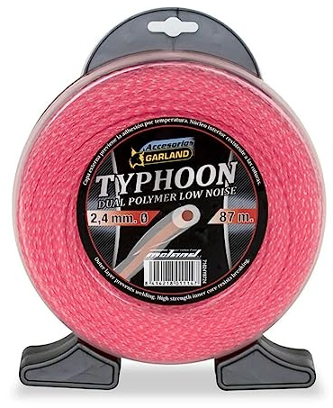 Garland 71024Y8724 - Dispensador nylon “typhoon” en espiral 87 M./2,4 mm. Ø para Desbrozadora