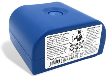 BATSÉCUR - Pile Alarme BATMPU01 BAT23 Compatible BATLi23 MPU01X DAITEM Hager LOGISTY - 2 x 3.6V 18Ah Li-SOCl2