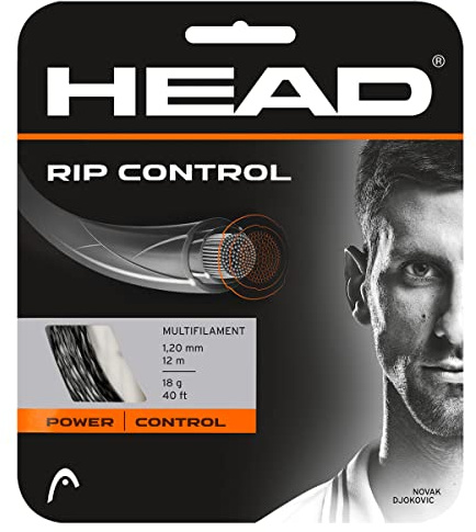 HEAD Set Rip Control 05/06 Racquet String - Multi-Colour/Black, Size 16