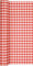 Tischläufer Rolle Kariert In Rot – Weiß/Karo/Airlaid/Tischband für Party/Geburtstag 40cm x 4,90m