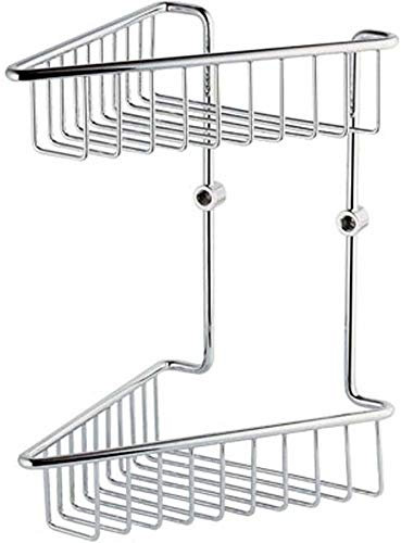 Porte savon objets d'angle Double en laiton chromé Accessoires pour salle de bain
