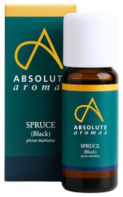 Absolute Aromas Black Spruce (Picea Mariana) Essential Oil - 100% Pure, Natural, Undiluted and Cruelty-Free - for use in Diffusers and Aromatherapy Blends, 10 ml Neutral