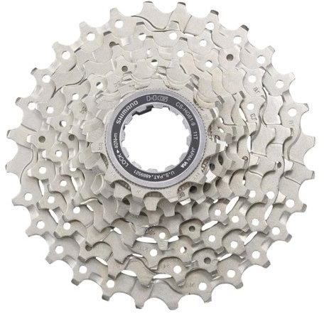 SHIMANO Unisex – Erwachsene Kassette, grau, 9 Fach