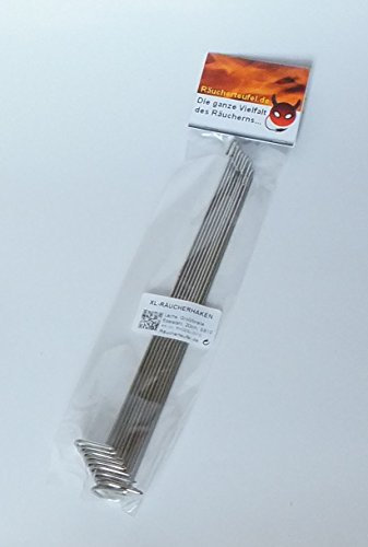 Räucherteufel Räucherhaken, Forellenräucherhaken 20cm 10 Stück