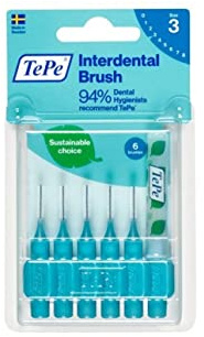 TePe Interdental Brush Blue 0.6mm Pack of 6