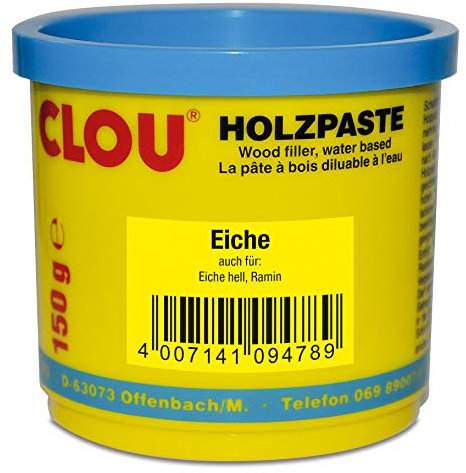 Clou Holzpaste zum Reparieren und Auskitten von Holzschäden eiche, 150 g: gebrauchsfertige Paste geeignet für den gesamten Innenbereich