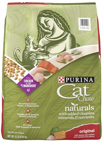Purina Cat Chow Naturals High Protein Dry Cat Food, 13 lb Bags