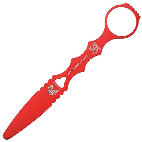 Benchmade - SOCP 176T Tactical Training Dagger Knife with Red 400C Handle (176T)