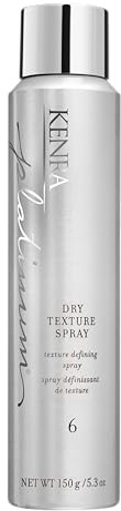 Kenra Platinum Dry Texture Spray 6 | Defining Styler | Increases Fullness | Absorbs Oils & Impurities | Ultra-Lightweight, Non-Drying Formulation | All Hair Types | 5.3 oz