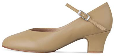 Bloch Dance Women's Broadway Lo Character Shoe, Tan, 7.5 Medium US