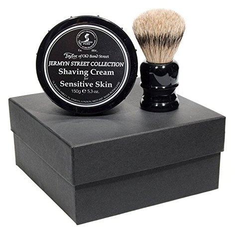 Taylors of Old Bond Street Jermyn Street Rasiercreme für empfindliche Haut und reines Dachshaar