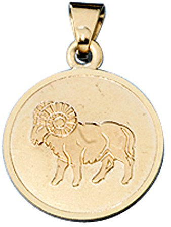 Jobo Sternzeichen-Anhänger Widder aus 8 Karat 333 Gold