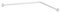 WURKO 259176 - Barra cortina ducha l 80x80 cm. blanca