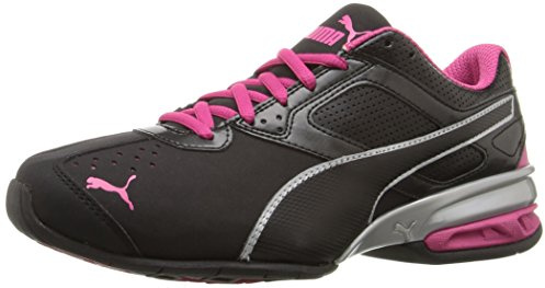PUMA Femme Tazon 6 Chaussures de Cross-Trainer, Noir Argenté/Betterave Violet, 38 EU