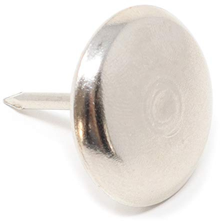 Adsamm MG-N-25-32 MG-N-25 32 x metallhållare med spik, silver, Ø 25 mm