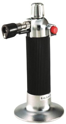 KitchenCraft KCBLOWTORCHCP Caramellatore, Silicone, Argento/Nero/Rosso