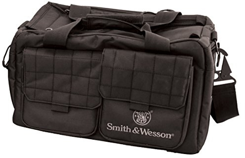 Smith & Wesson M&P Recruit Tactical Range Bag with Weather Resistant Material for Shooting, Range, Storage and Transport , Black