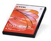 TDK DVD-RW 4.7 GB – Pack of 1