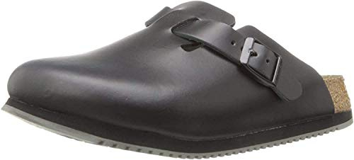 Birkenstock Classic Boston Leder - zuecos, color Negro, talla 40