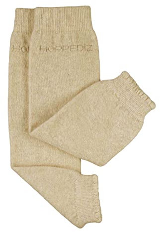 Hoppediz Babystulpen aus Kashmir / Merinowolle, Baby Leg Warmers, Einheitsgröße, creme