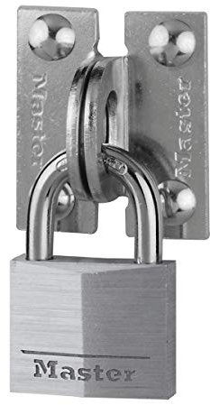 Master Lock 914060REURD Pack of Angled Padlock Eyes and Keyed Padlock
