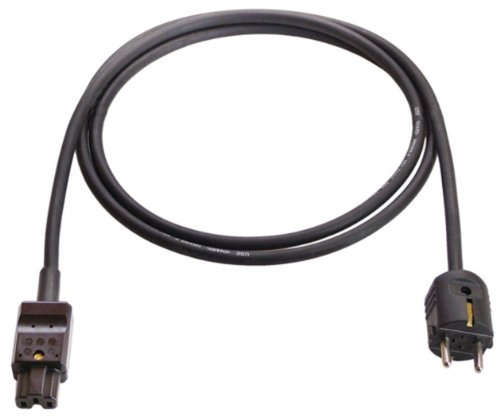 as - Schwabe 70874 Heissgeräte-Zuleitung 155 C, 2m H05RR-F 3G1,0, schwarz, IP20 Innenbereich