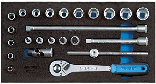 GEDORE 1500 CT1-30 Steckschlüssel-Sortiment 3/8 in Check-Tool-Modul, 1 Stück