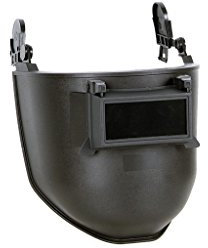 Máscara de soldar | Adaptable a casco de obra | Color negro