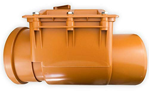 Powemat Automatische Rückstauklappe Ø 200 mm Rückstauverschluß Rattenschutz für HT/KG Rohre Geruchsverschluß. Die Klappe ist mit einem automatischen Verschluss und Notsperre ausgestattet.