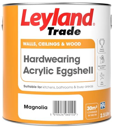 Leyland Trade Acrylic Eggshell Paint - Magnolia 2.5L