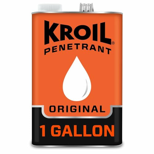 Kroil Original Penetrant - Rust Penetrating Lubricant - Corrosion Inhibitor Oil for Chains, Hinges & Stuck Metal Parts - Home & Industrial Use - Can - 1 gal - 1 Pack (KL011)