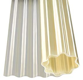 Polyester Wellbahn natur transparent Kurzrollen (10000 x 1000 mm)