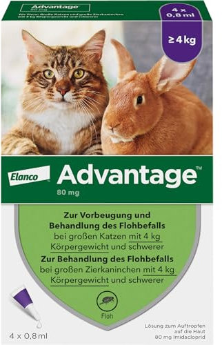 ADVANTAGE SPOT ON 80 per gatti e conigli oltre 4 kg
