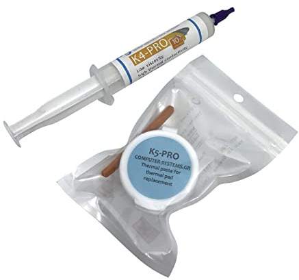 K5 PRO 20g & K4 PRO 10g Pasta termica e pad di sostituzione del mastice termico Compatibile con Apple iMac, Asus ROG, Acer Nitro, laptop MSI, RTX 3080, 2080TI, 3090, PS4, Nintendo Switch, XBOX