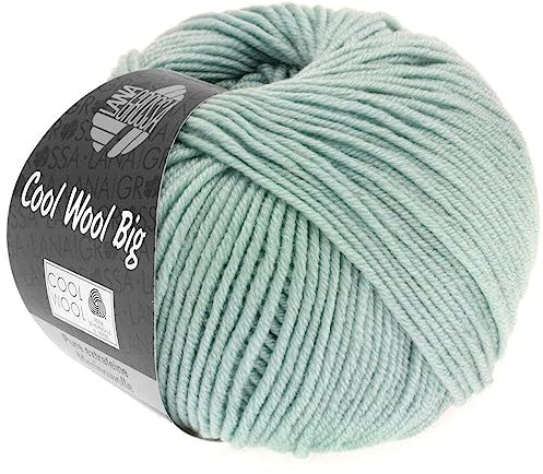 LANA GROSSA Cool Wool Big | Extrafeine Merinowolle waschmaschinenfest und filzfrei | Handstrickgarn aus 100% Schurwolle (Merino) | 50g Wolle zum Stricken & Häkeln | 120m Garn FB 947