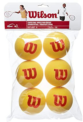 Salomon Kinder Sarer Foam Tennis Ball Set, rot/gelb, 3