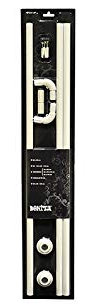 Châssis universel pour rideau de douche/baignoire en aluminium verni.
