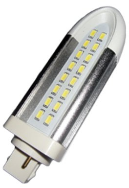 Ampoule PL LED 8 W G24d lumière blanc jour 6500 K 900lm