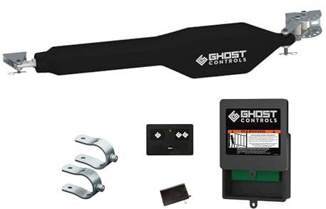 Ghost Controls Heavy-Duty Automatic Gate Opener Kit for Swing Gates with Long-Range Gate Opener Remote - Model TSS1