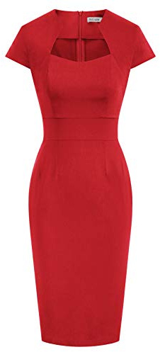 GRACE KARIN Mujer Vestido Lentejuelas Elegante de Cuello V Manga Larga Cintura Alta con Cinturón