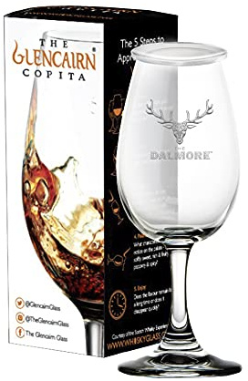 DALMORE GLENCAIRN COPITA NOSING GLASS WITH WATCH GLASS COVER