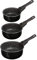 JJA 135112 CASSEROLES 16/18/20CM PIERRE + POIGNEES AMOVIBLES, Autre Black