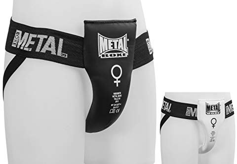 METAL BOXE - Damen-Tiefschutz, Weiß, Größe S