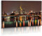 Premium - Acrylglas - Architekturfotografie - Städte - Frankfurt - Bilder - Wolkenkratzer - Skyline - Wandbilder XXL - Bild - Stadt - Architektur - Acrylglasbild - Glasbild (140 cm x 80 cm)
