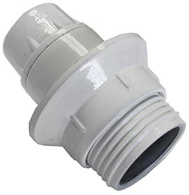 Bf - Portalámparas baquelita e14 roscado/a arandela sujección blanco bolsa